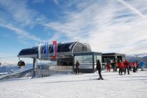 Die Bergstation des Preunegg Jets im Winter. • © Reiteralm Bergbahnen