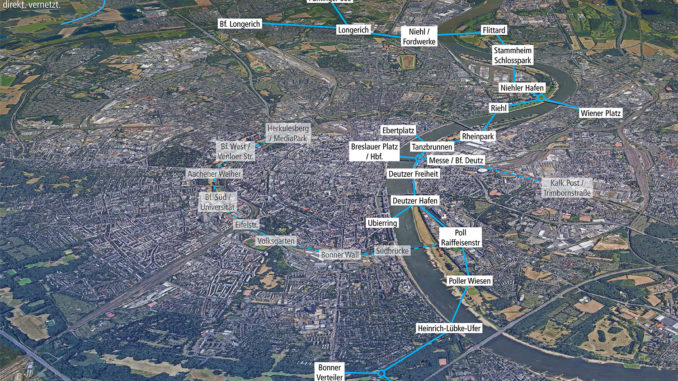 Rheinpendel Express - Seilbahnprojekt in Köln (Bild: Fabian Weber)