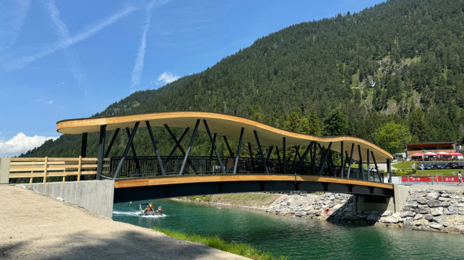 Die neue Seespitzbrücke am Plansee. © Bild: TVB Naturparkregion Reutte